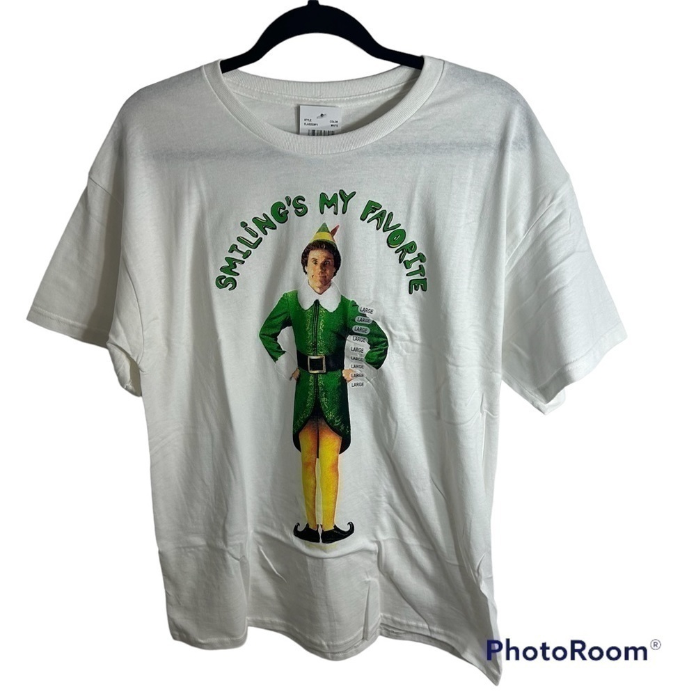 Buddy the Elf T-shirt NWT Smiling’s My Favorite Christmas Men’s Large